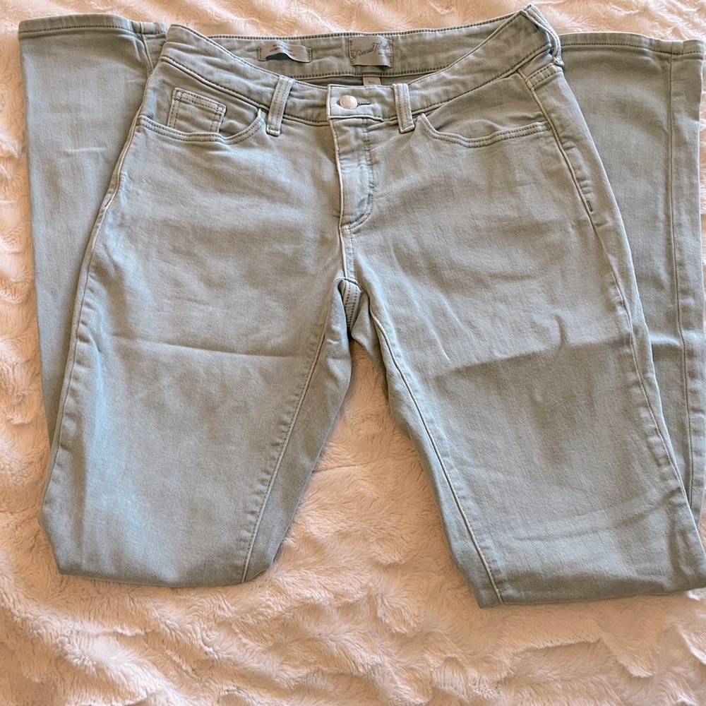 Universal Thread Light Green Mid Rise Skinny Jean—SIZE 4/27 LONG